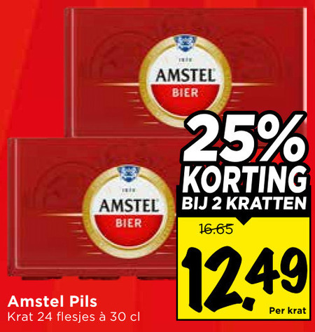 Amstel   krat bier folder aanbieding bij  Vomar - details