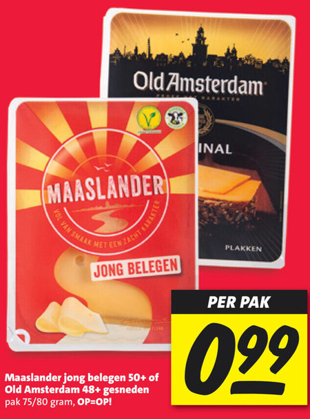 Maaslander   kaasplakken folder aanbieding bij  Nettorama - details