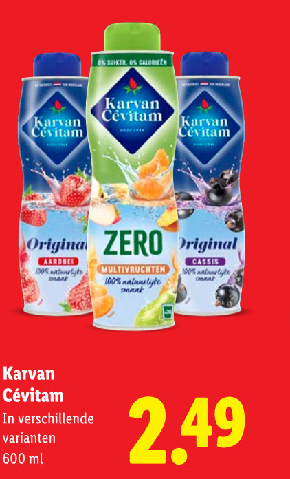 Karvan Cevitam   limonadesiroop folder aanbieding bij  Lidl - details
