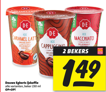 Douwe Egberts   ijskoffie folder aanbieding bij  Boni - details
