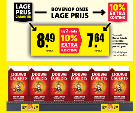 Douwe Egberts   koffie folder aanbieding bij  Boni - details
