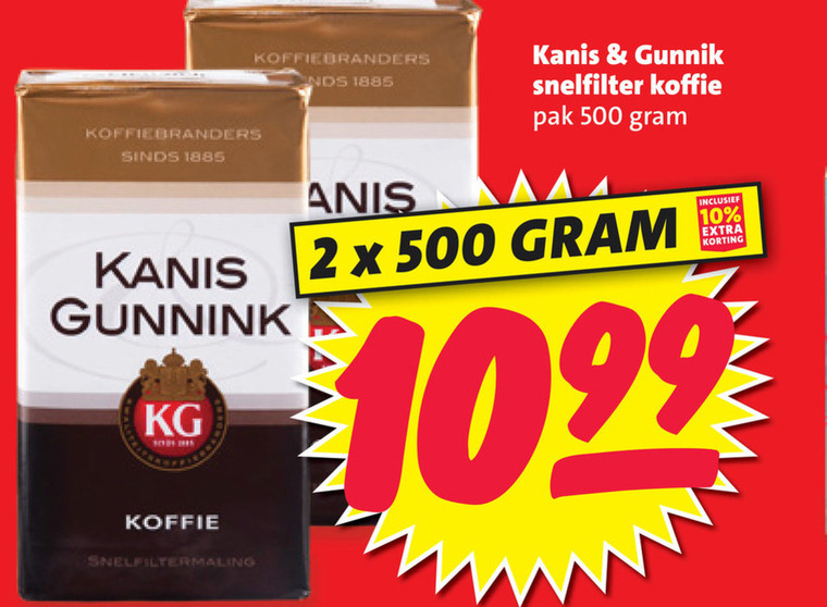 Kanis en Gunnink   koffie folder aanbieding bij  Boni - details