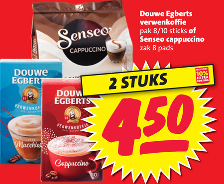 Douwe Egberts   oploskoffie, koffiepad folder aanbieding bij  Boni - details