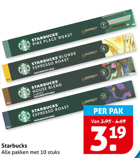 Starbucks   koffiecups folder aanbieding bij  Hoogvliet - details