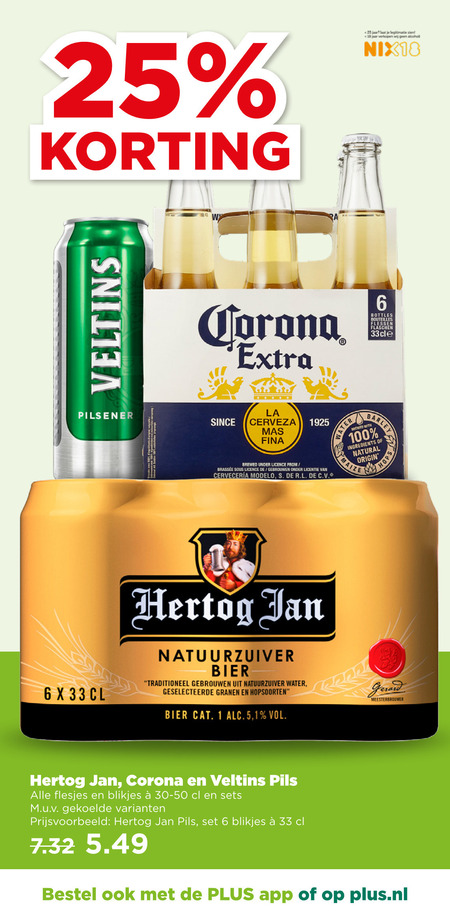 Hertog Jan   speciaalbier, blikje bier folder aanbieding bij  Plus - details