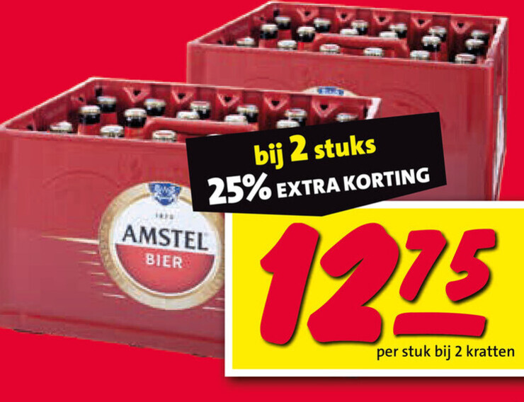 Amstel   krat bier folder aanbieding bij  Nettorama - details