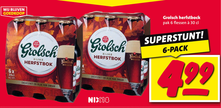 Grolsch   bokbier folder aanbieding bij  Nettorama - details