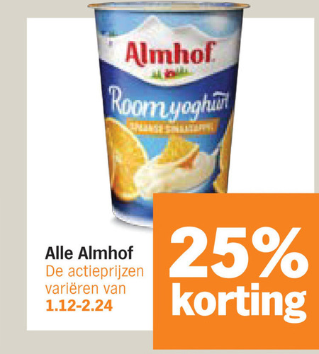 Almhof   vruchtenyoghurt folder aanbieding bij  Albert&nbsp;Heijn - details