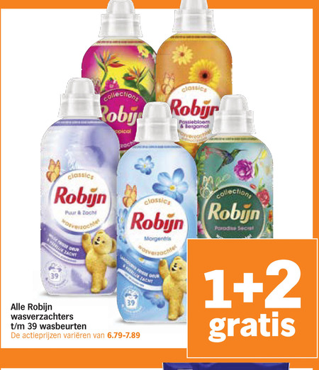 Robijn   wasverzachter folder aanbieding bij  Albert&nbsp;Heijn - details