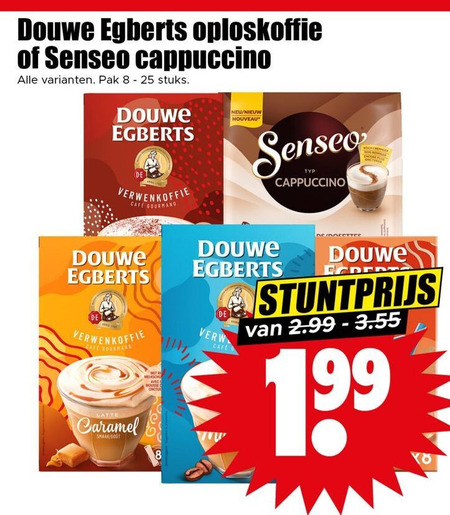 Douwe Egberts Senseo   oploskoffie, koffiepad folder aanbieding bij  Dirk - details