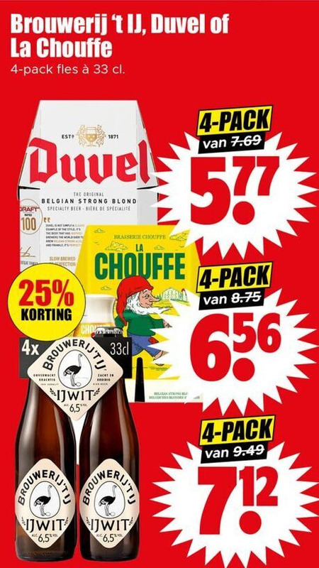 Brouwerij t IJ   speciaalbier folder aanbieding bij  Dirk - details