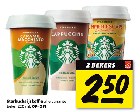 Starbucks   ijskoffie folder aanbieding bij  Boni - details