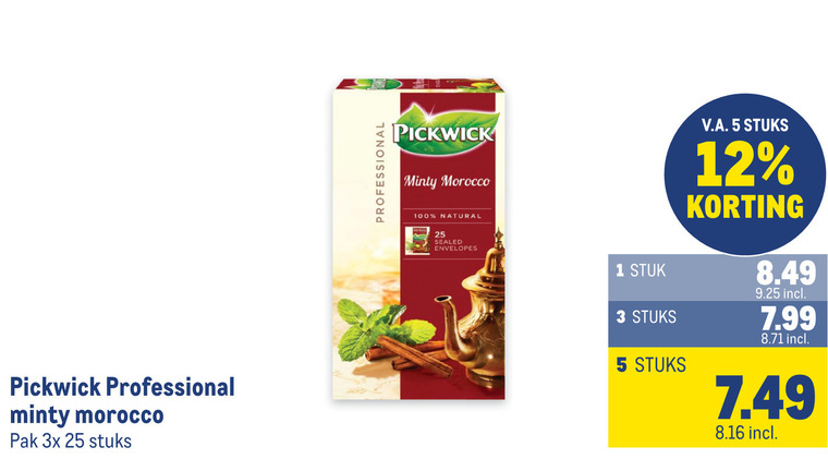 Pickwick   thee folder aanbieding bij  Makro - details