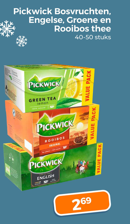 Pickwick   thee folder aanbieding bij  Trekpleister - details