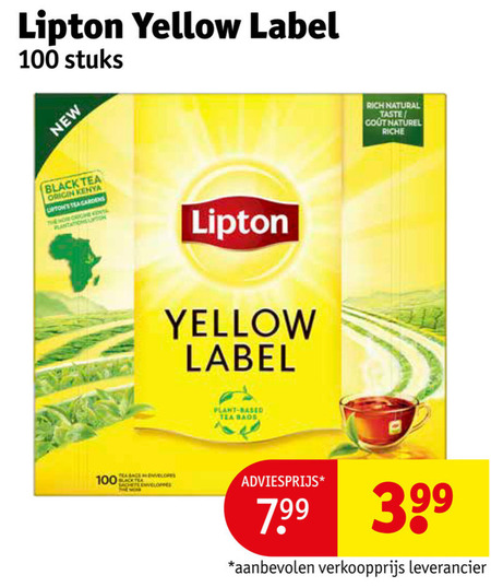 Lipton   thee folder aanbieding bij  Kruidvat - details