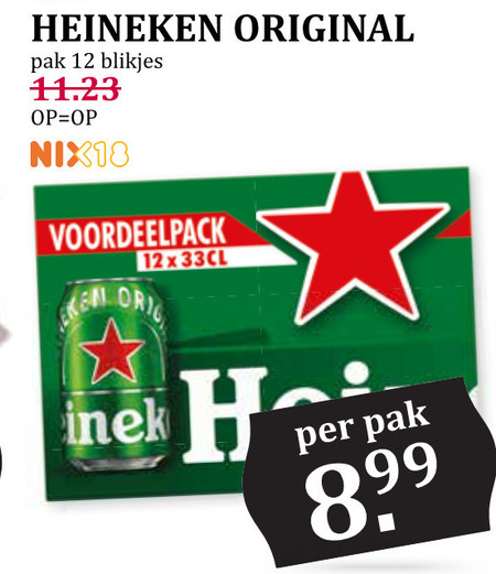 Heineken   blikje bier folder aanbieding bij  Boons&nbsp;Markt - details