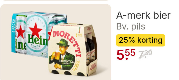 Heineken 0.0   blikje bier folder aanbieding bij  Picnic - details