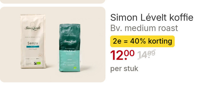 Simon Levelt   koffie, koffiebonen folder aanbieding bij  Picnic - details