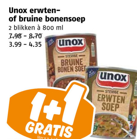 Unox   soep folder aanbieding bij  Poiesz - details