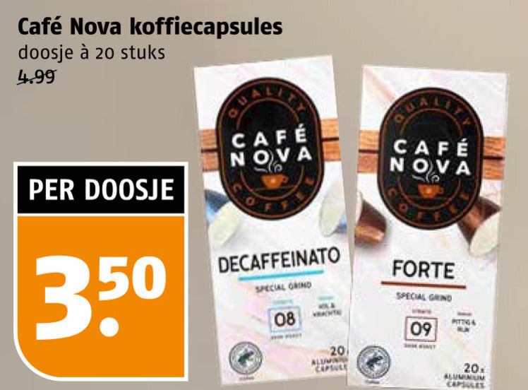 Cafe Nova   koffiecups folder aanbieding bij  Poiesz - details