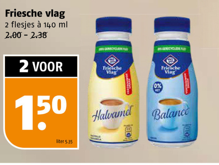 Friesche Vlag   koffiemelk folder aanbieding bij  Poiesz - details
