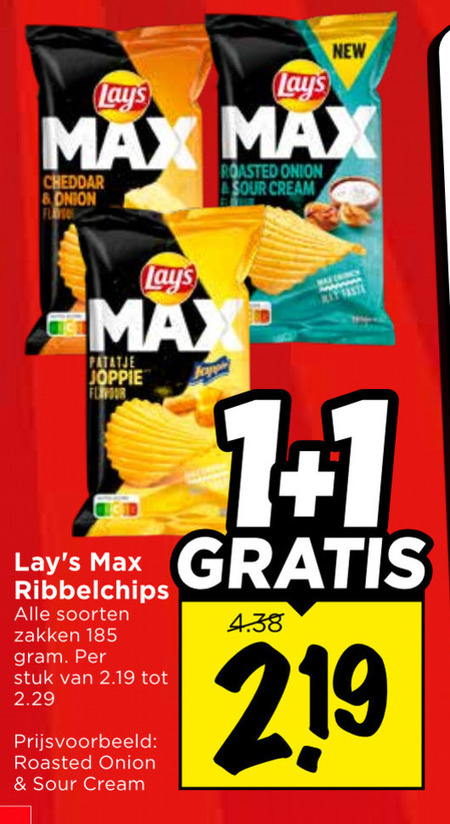 Lays   chips folder aanbieding bij  Vomar - details