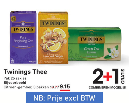 Twinings   thee folder aanbieding bij  Sligro - details