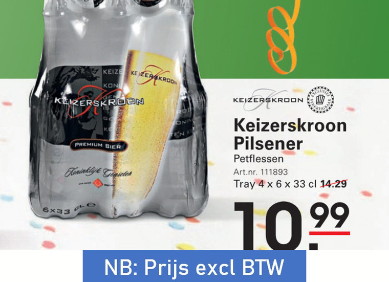 Keizerskroon   bier folder aanbieding bij  Sligro - details