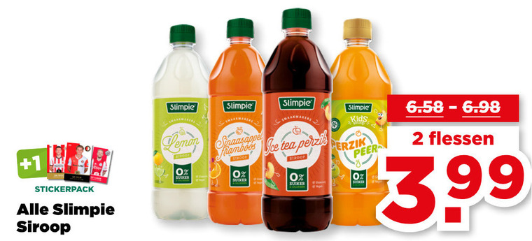 Slimpie   limonadesiroop folder aanbieding bij  Plus - details