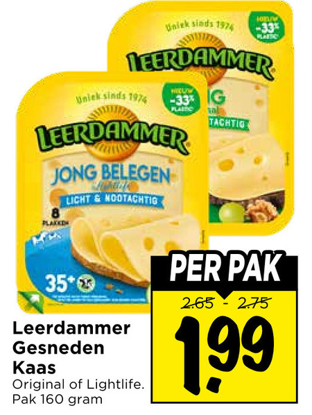 Leerdammer   kaasplakken folder aanbieding bij  Vomar - details