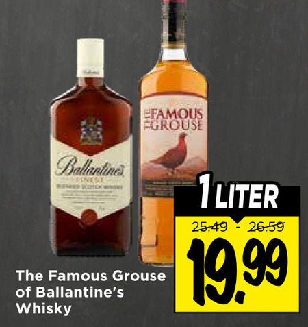 Famous Grouse   whisky folder aanbieding bij  Vomar - details