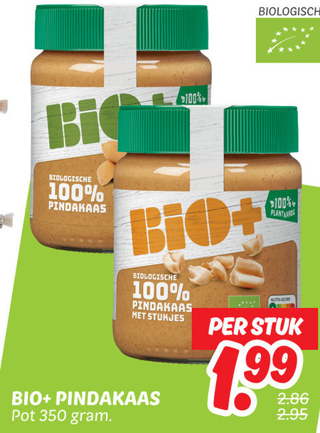 Bio Plus   pindakaas folder aanbieding bij  Dekamarkt - details