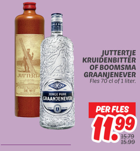 Boomsma   kruidenbitter, jenever folder aanbieding bij  Dekamarkt - details
