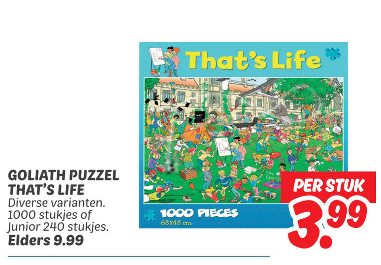 Goliath   legpuzzel folder aanbieding bij  Dekamarkt - details