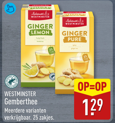 Westminster   thee folder aanbieding bij  Aldi - details