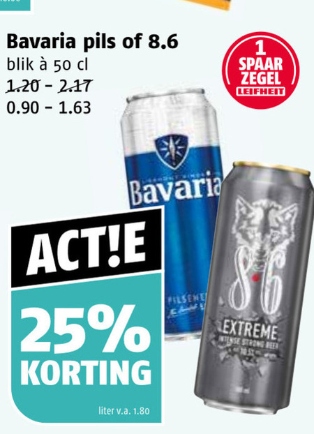 Bavaria 8.6   speciaalbier, blikje bier folder aanbieding bij  Poiesz - details