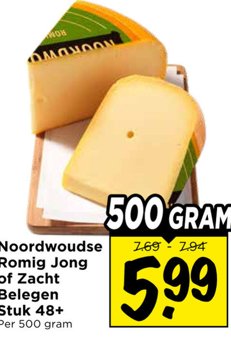 Noordwoudse   kaas folder aanbieding bij  Vomar - details