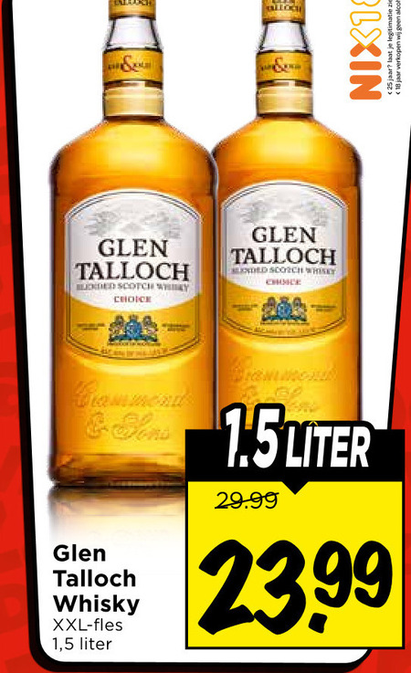 Glen Talloch   whisky folder aanbieding bij  Vomar - details