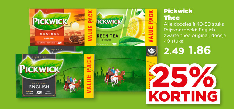 Pickwick   thee folder aanbieding bij  Plus - details
