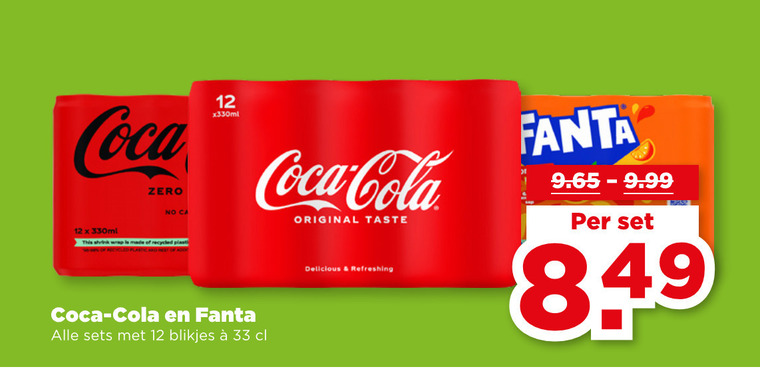 Coca-Cola   cola, frisdrank folder aanbieding bij  Plus - details