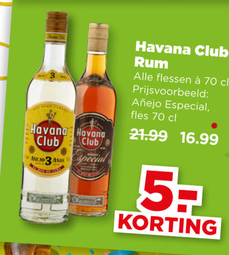 Havana Club   rum folder aanbieding bij  Plus - details