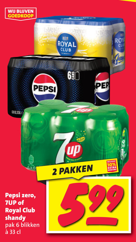 7-Up   cola, frisdrank folder aanbieding bij  Nettorama - details