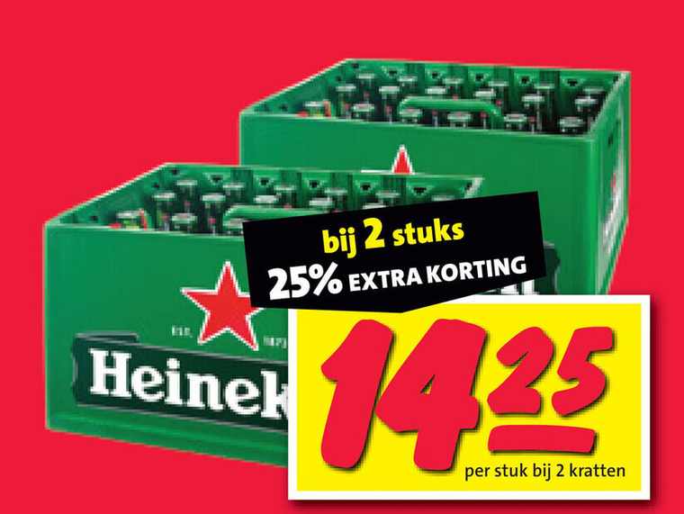 Heineken   krat bier folder aanbieding bij  Nettorama - details