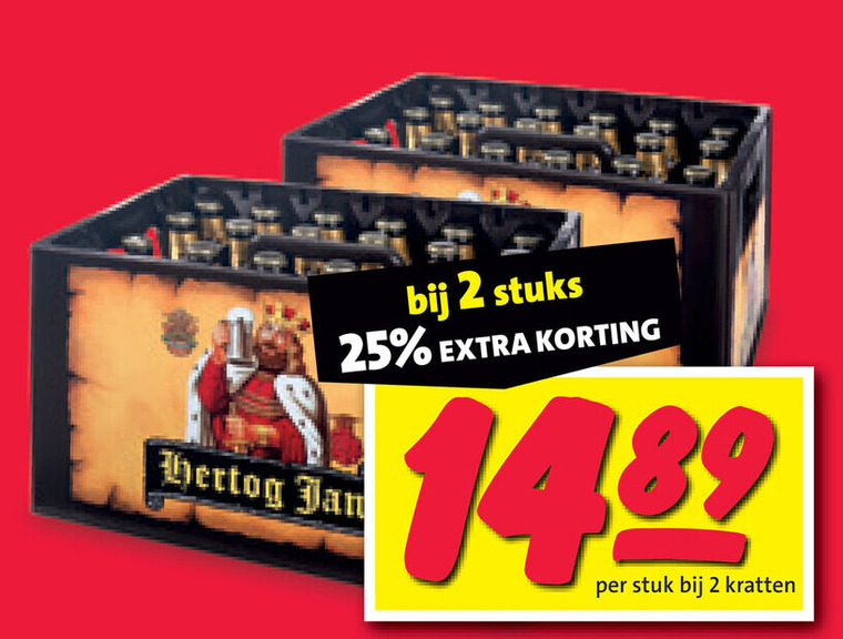 Hertog Jan   krat bier folder aanbieding bij  Nettorama - details