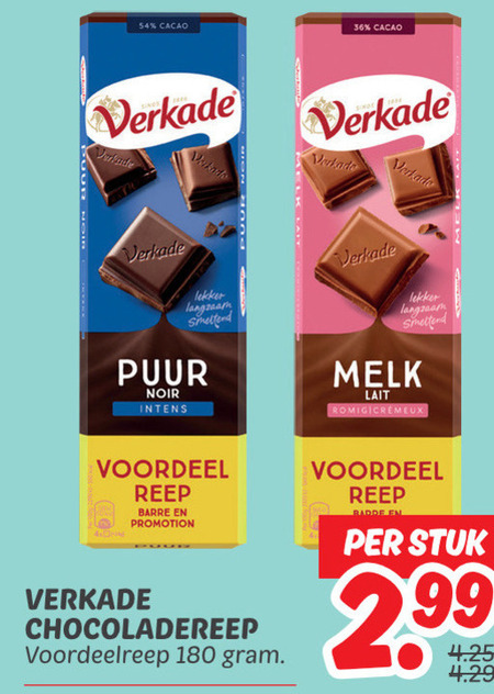 Verkade   chocolade folder aanbieding bij  Dekamarkt - details