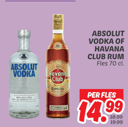 Absolut   rum, wodka folder aanbieding bij  Dekamarkt - details