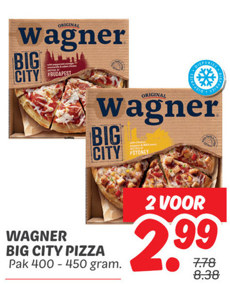 Wagner   diepvriespizza folder aanbieding bij  Dekamarkt - details