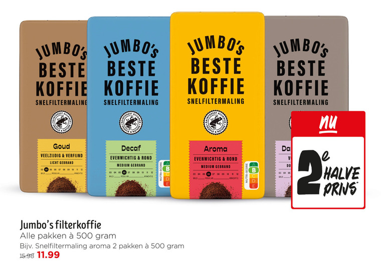 Douwe Egberts   koffie folder aanbieding bij  Jumbo - details
