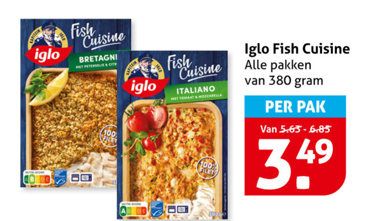 Iglo   visovenschotel folder aanbieding bij  Hoogvliet - details