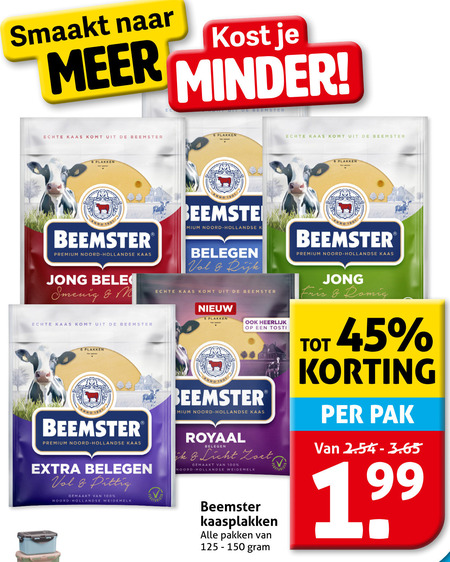 Beemster   kaasplakken folder aanbieding bij  Hoogvliet - details